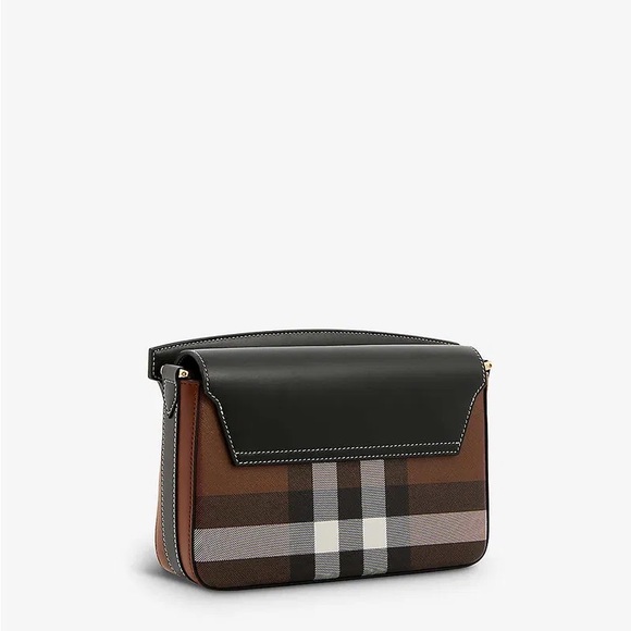 Burberry Catherine Leather & Check Shoulder Bag - Picture 2 of 4